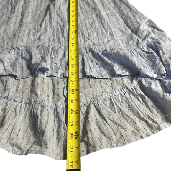 Babydoll dress ,Sm, halter,smocked,eyelet ,fairy, boho,beads,tassels - Picture 14 of 15